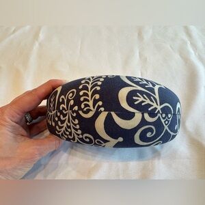 Vera Bradley Navy and Cream Patterned Sunglass Case